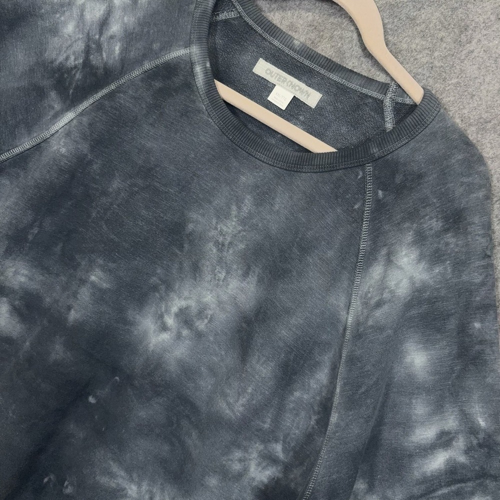 Outerknown Sur Tie Dye Sweatshirt Mens XXL Muted Gray Hemp Organic Cotton